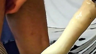 Fucking His Ass with My Big Dildo.