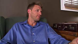 Busty Granny Bea Cummins Pounds Young Lawyer in His Office