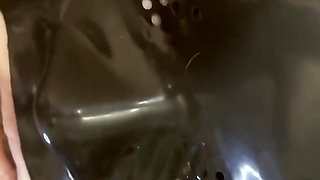 Fed cum from her creampied ass