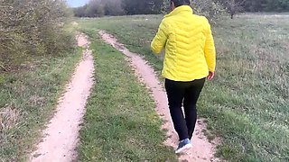 The Anal Granny Outdoors!!!