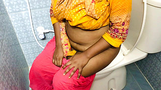Bangladeshi Stepmother was going to toilet and she didn't Close the door,