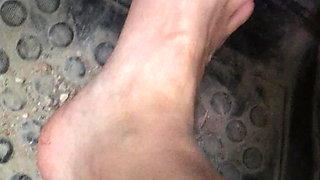 I Press the Gas and Brake Pedals in Car