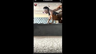 Amateur striptease and Solo masturbation