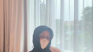 Hijab indo wear backless dress