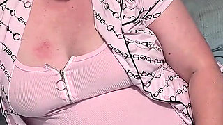 Chubby Blonde MILF Keeps Sucking When I Start Cumming Down Her Throat! She Drains Every Last Drop in Her Mouth!