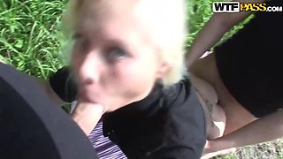 Betsey Kite: Blonde with Tattoos in Racy Outdoor Encounter
