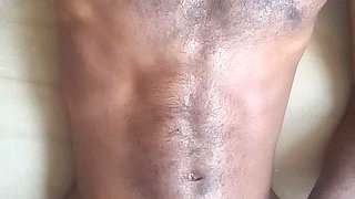 Chocolate daddy can't hold back his cumming no more.