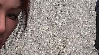 Innocent Waitress Got Her Mouth Fucked by a Dirty Biker