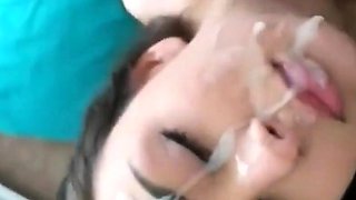 Amateur Homemade Blowjob Facial Compilation