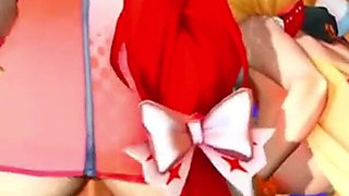 Zenless Zone Zero - FFM Yuzuha and Alice Swap Cock and Take Turns Riding - 3D Hentai Animations
