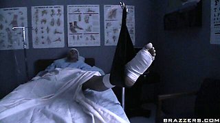 Angel in stockings Monique Alexander fucks with a large penis