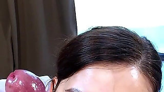 I Cover My Hot Young Wife's Face with Cum After Amazing Blowjob