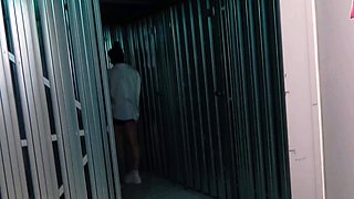 German neighbor with glasses does blowjob at stranger