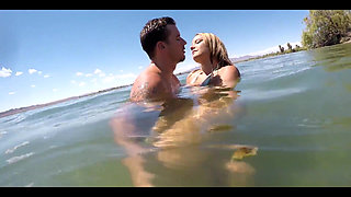Wife Beach Vacation Sex and Suck Cock Twice