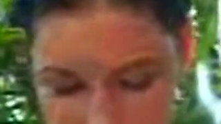 Cute Teen Allie Shower Pussy Masturbation Outdoors