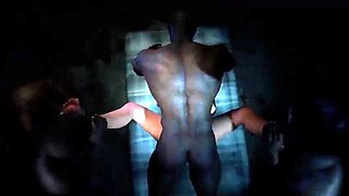 First Time Gangbang for Huge Boobs Asian Slut in 3D