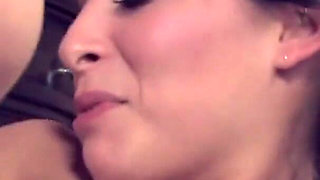 Hot brunette teen gets fucked hard in the bed