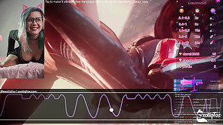 Chat DESTROYS Me with Fuck Machine While I Play Filthy Hentai Screaming, Squirting Meltdown LIVE