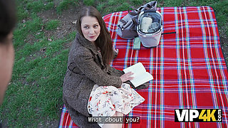 VIP4K. A Horny MILF picked up a Younger guy and Seduced him in the park