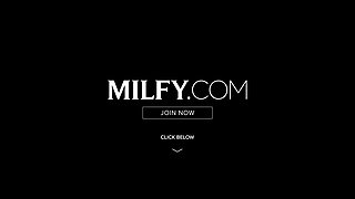 MILFY Naughty MILF Armani Black And Her Cutie Girlfriend Matty Mila Perez Take Turns Riding Young Stud's Cock