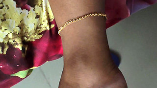 Beautiful thickass, house wife watching mobile on bed