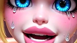 Cute Girl Sexy Talk, Ai Animation