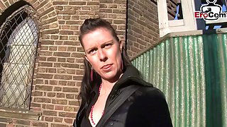 German Milf Picked up on Street for first Masturbation Casting