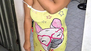 The Cleaning Girl Is Ready to Suck Cock and Show off Her Big Tits Full of Milk