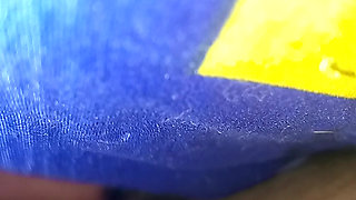 Guy masturbates in the sheets