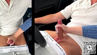 Sloppy Car Blowjob While Cars Drive By - Risky Public BJ