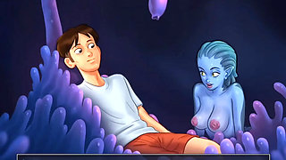 SEA MONSTER FUCKS A HUGE DICK- SUMMERTIME SAGA