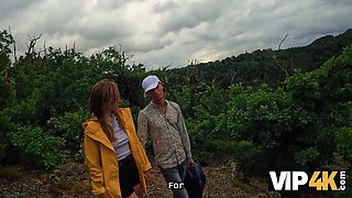 Vip4k. got her a cute suggest and fucked her in the woods