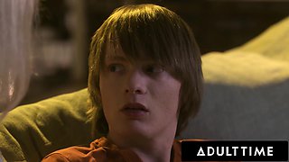 PAWG Stepmom Spencer Scott offers her MILF pussy to her protected stepson!