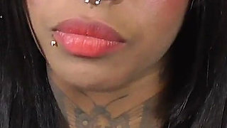 Ebony teen banana eating!