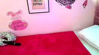 Amateur solo with a hot busty tranny
