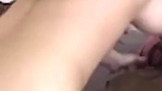 Rain of Sperm on Big Natural Breasts