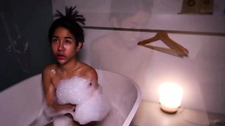 Bathing Ladyboy Teen Mouth Used