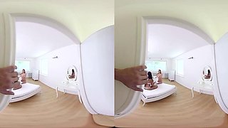 Pillow Fight: Blowjob, Cowgirl  Babe VR Porn