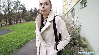Public Agent - shaven pussy clip