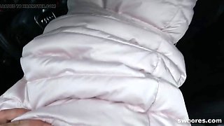 Nasty Street Slut Tasting Fresh Cum by Swhores