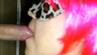 09 Mature Woman Sucking Through a Glory Hole - Leila