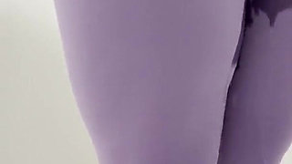 Pissing My Self in Purple Leggings