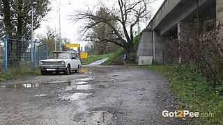 Nearly Caught Pissing In The River