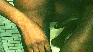 BBC Girl likes it in the toilet