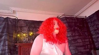 Mature BBW Marie Part 2: Chained Submissive Slave Pleases Her Master & Owner in Vampire Room - Blowjob, Domination, BDSM