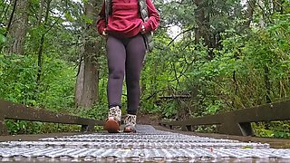 Hairy Nerdy Faery Outdoor Pee