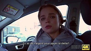 Debt4k. blonde coquette wants to buy fresh shoes so why sells