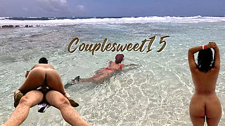 Teen Latina Brunette Fucks Tourist With Big Dick On Public Beach - Doggy Style Sex Until Cum Inside