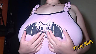 Do you want to play with my Huge Natural Tits Katty Milk