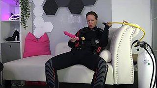 Annika Bonds Underwater Fetish with Wetsuit Vest and Scuba Tank Toy